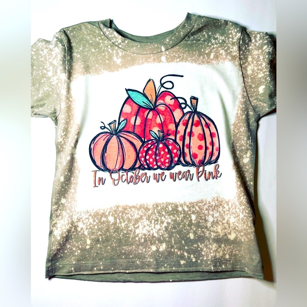 Toddler custom made bleached sublimated shirt